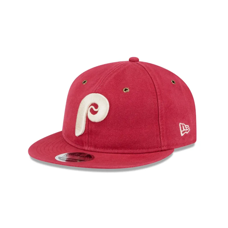 Philadelphia Phillies Cotton Canvas Retro Crown 9FIFTY Adjustable Hat sold by New Era