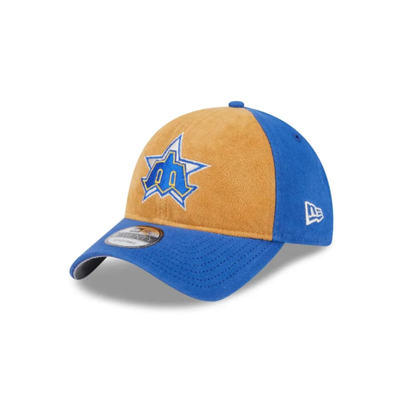 Seattle Mariners Tan Texture 9TWENTY Adjustable Hat sold by New Era