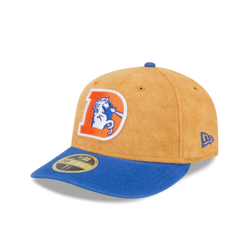 Denver Broncos Tan Texture Low Profile 59FIFTY Fitted Hat sold by New Era