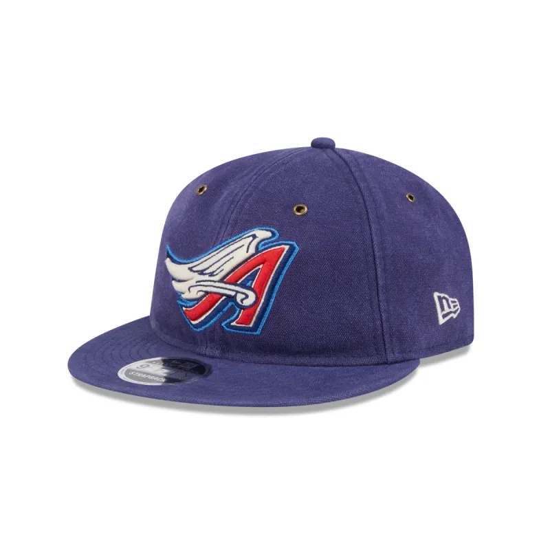 Los Angeles Angels Cotton Canvas Retro Crown 9FIFTY Adjustable Hat sold by New Era
