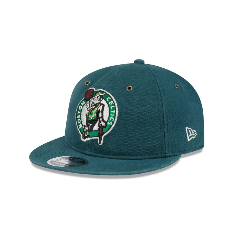 Boston Celtics Cotton Canvas Retro Crown 9FIFTY Adjustable Hat sold by New Era