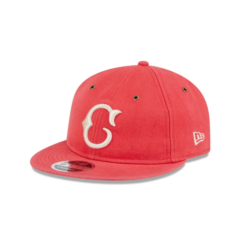 Cincinnati Reds Cotton Canvas Retro Crown 9FIFTY Adjustable Hat sold by New Era