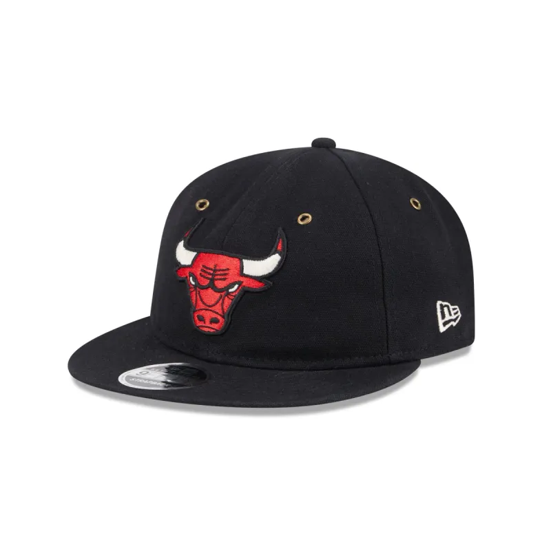 Chicago Bulls Cotton Canvas Retro Crown 9FIFTY Adjustable Hat sold by New Era