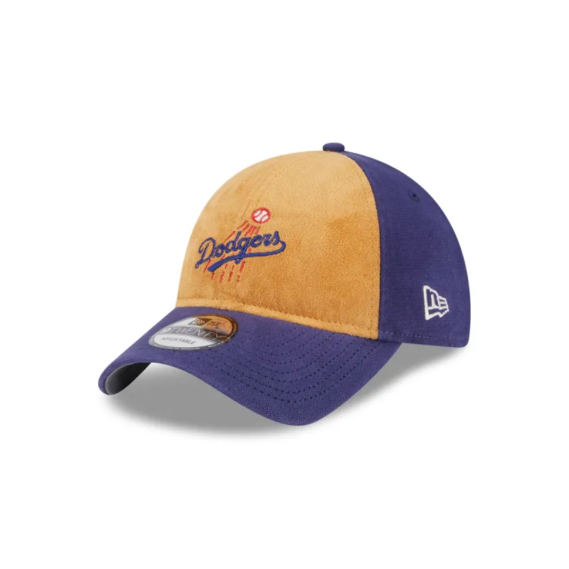 Los Angeles Dodgers Tan Texture 9TWENTY Adjustable Hat sold by New Era