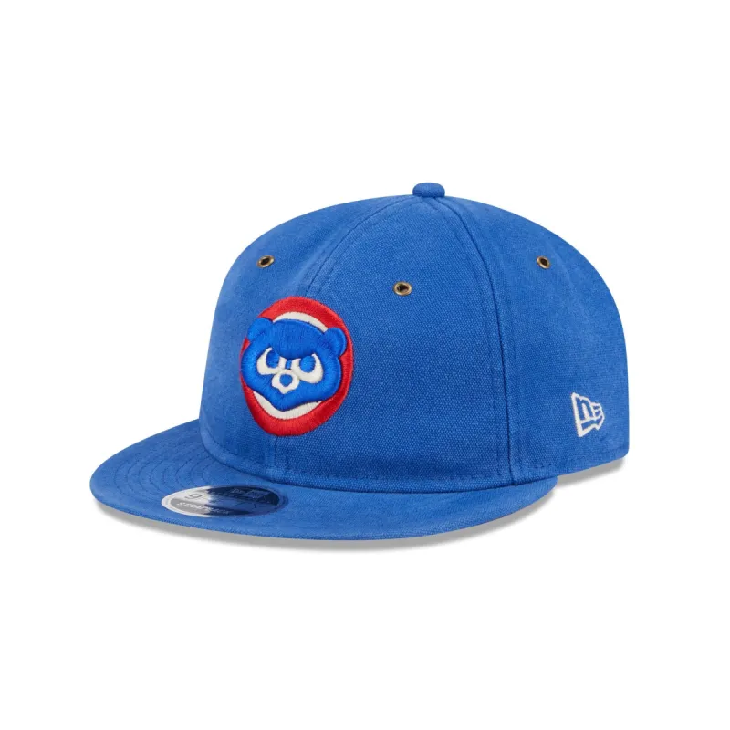 Chicago Cubs Cotton Canvas Retro Crown 9FIFTY Adjustable Hat sold by New Era