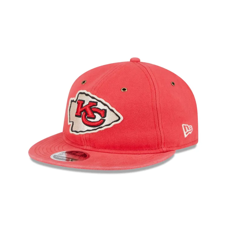 Kansas City Chiefs Cotton Canvas Retro Crown 9FIFTY Adjustable Hat sold by New Era