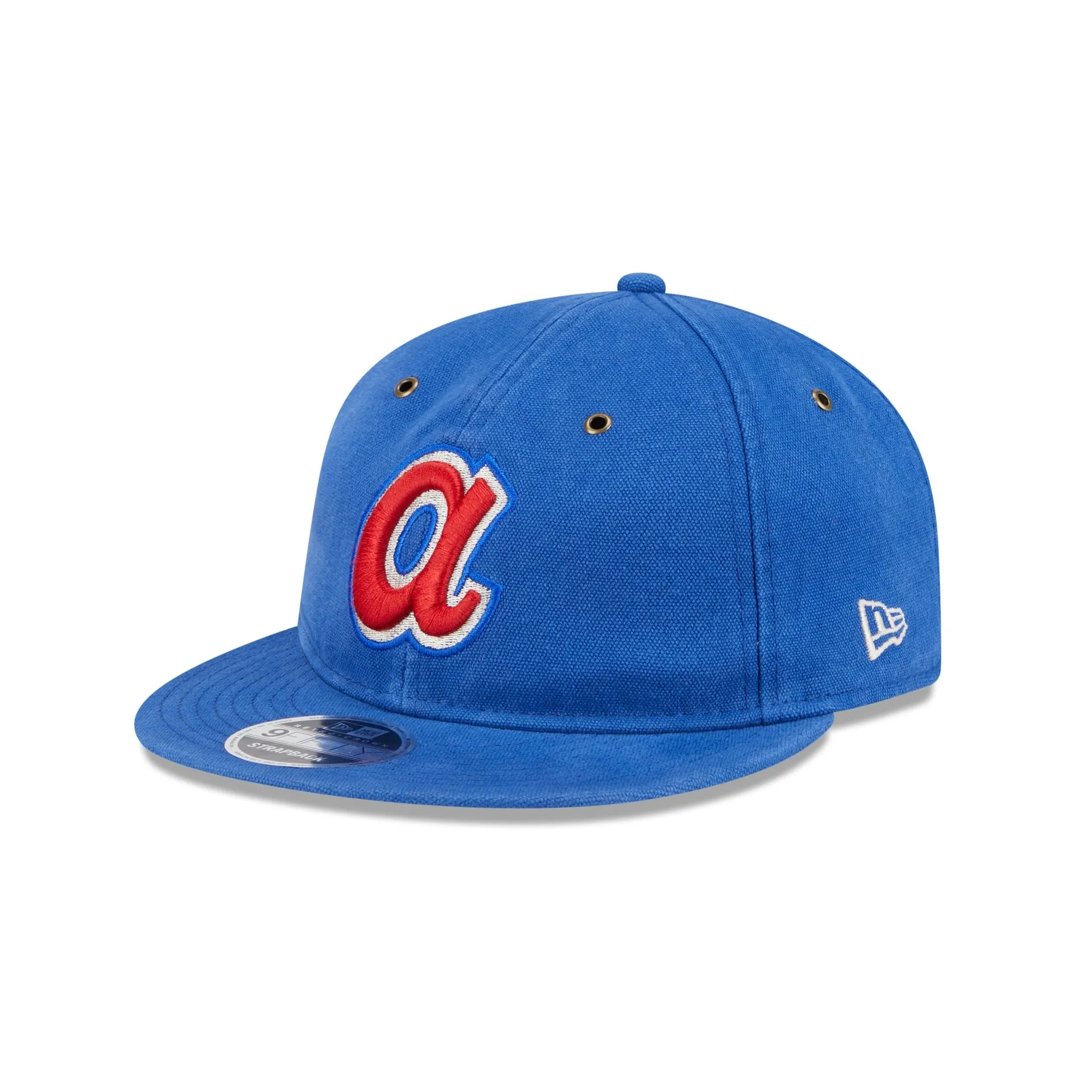 Atlanta Braves Cotton Canvas Retro Crown 9FIFTY Adjustable Hat sold by New Era