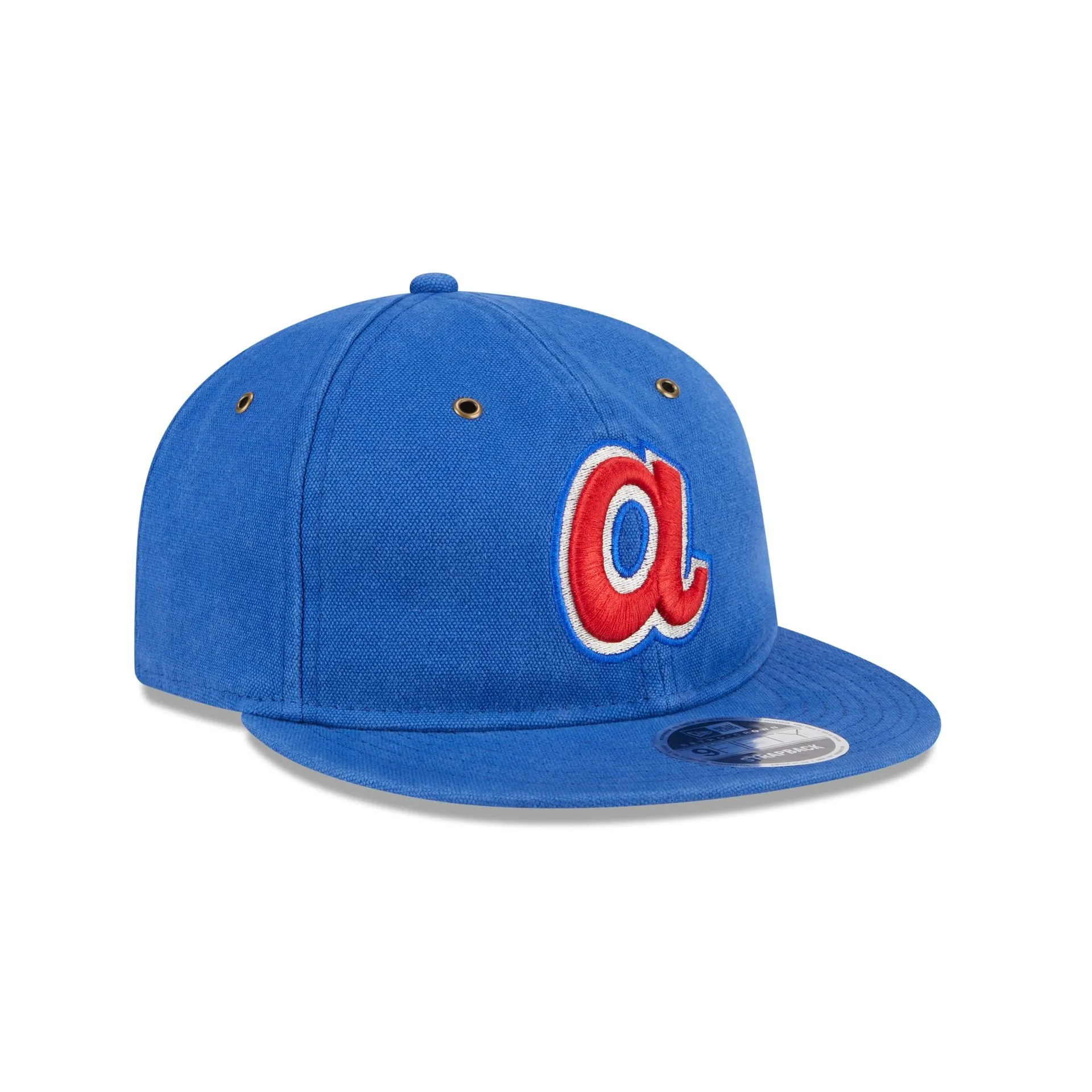 Atlanta Braves Cotton Canvas Retro Crown 9FIFTY Adjustable Hat sold by New Era product image thumbnail 3