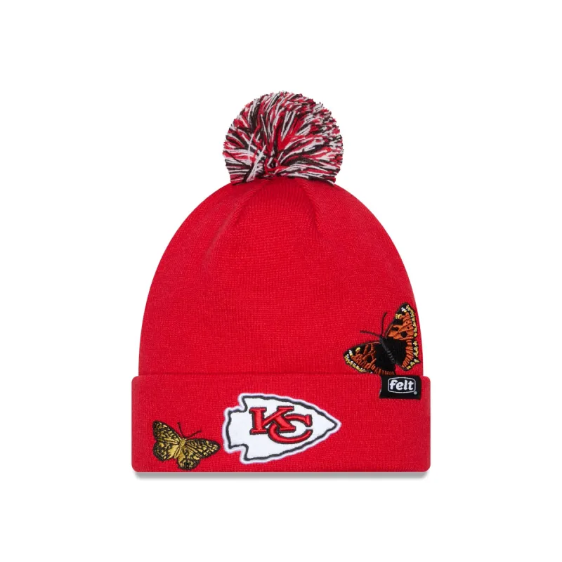 FELT x Kansas City Chiefs Pom Knit Hat sold by New Era