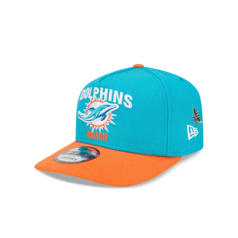 FELT x Miami Dolphins 9FIFTY A-Frame Snapback Hat sold by New Era
