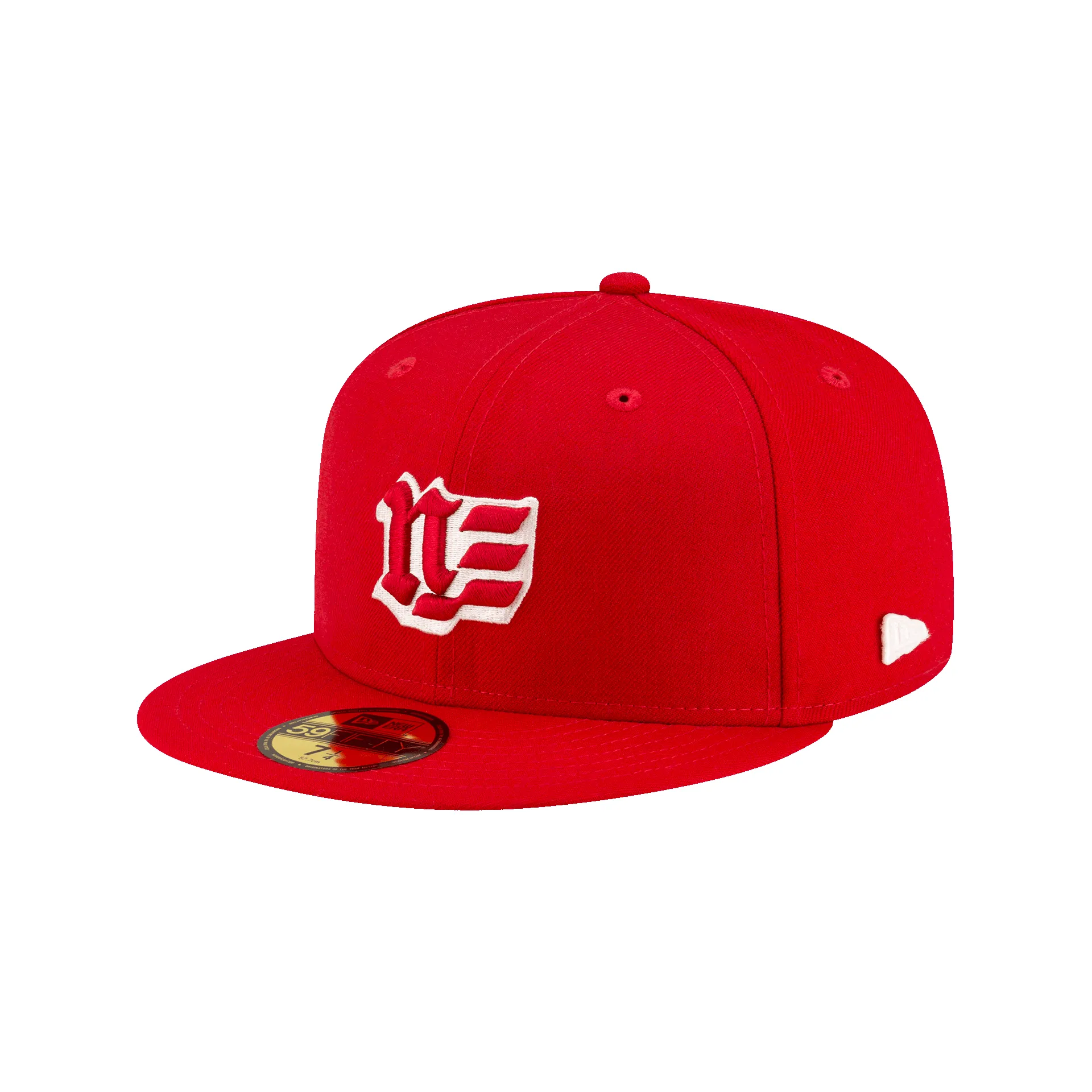 Brand New Era Blackletter Scarlet 59FIFTY Fitted Hat sold by New Era
