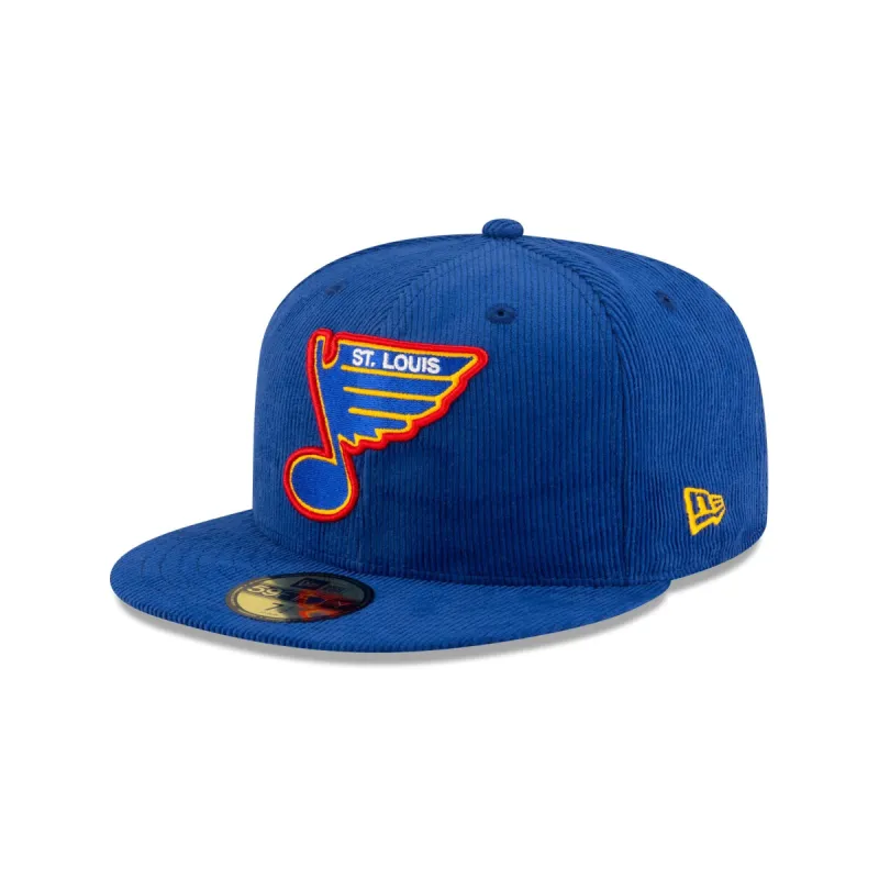 Just Caps Corduroy St. Louis Blues Historic 59FIFTY Fitted Hat sold by New Era