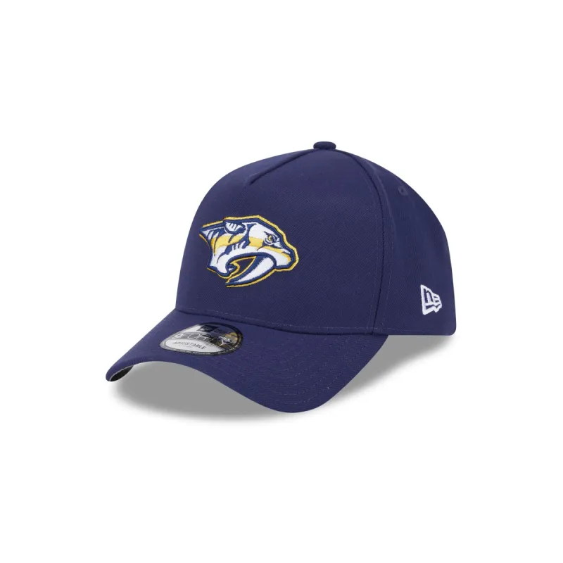 Nashville Predators Team 9FORTY A-Frame Snapback Hat sold by New Era