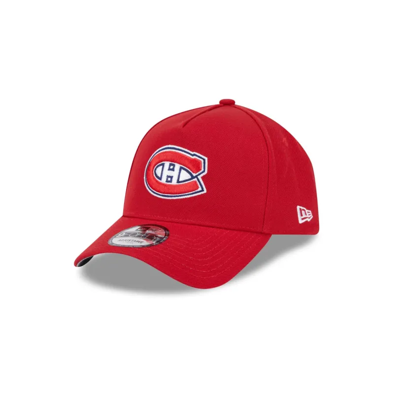 Montreal Canadiens Team 9FORTY A-Frame Snapback Hat sold by New Era