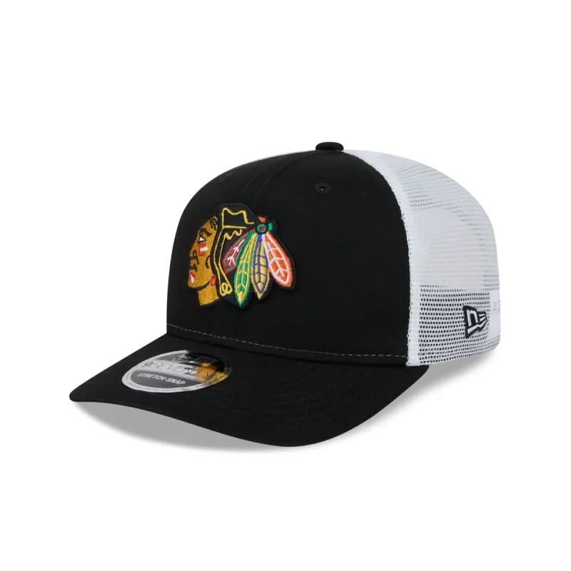 Chicago Blackhawks Team 9SEVENTY Trucker Hat sold by New Era