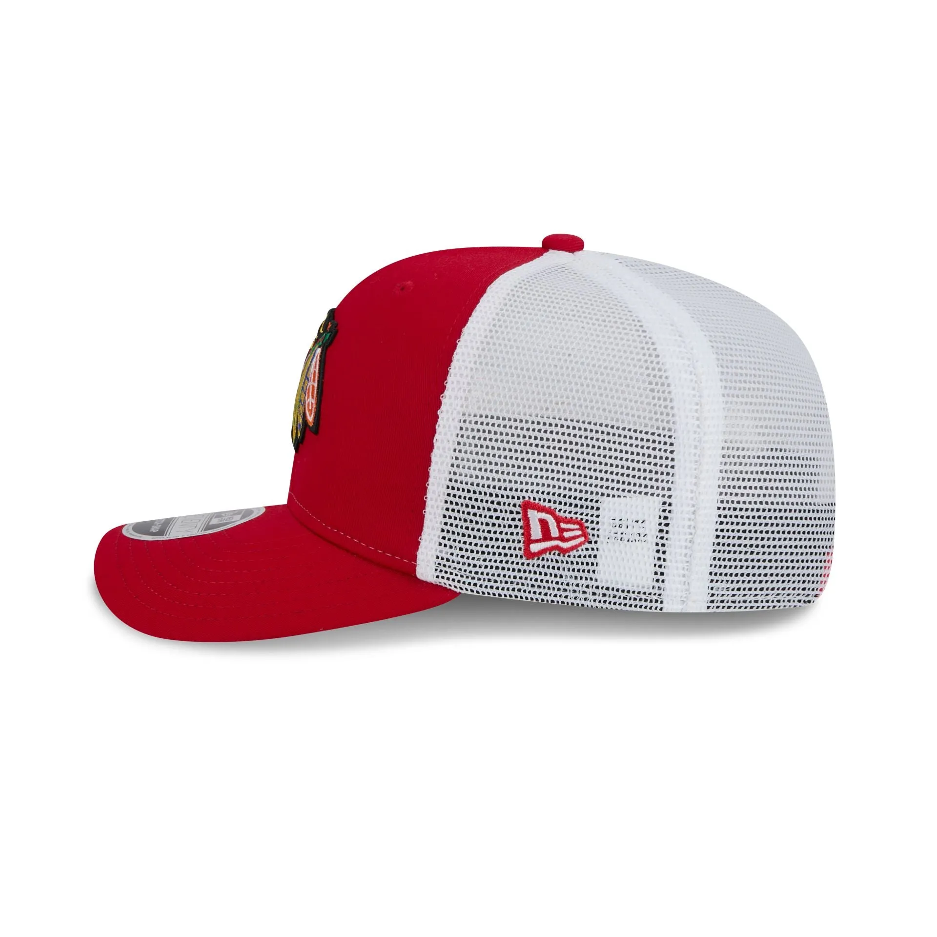 Chicago Blackhawks Red Team 9SEVENTY Trucker Hat sold by New Era product image thumbnail 4