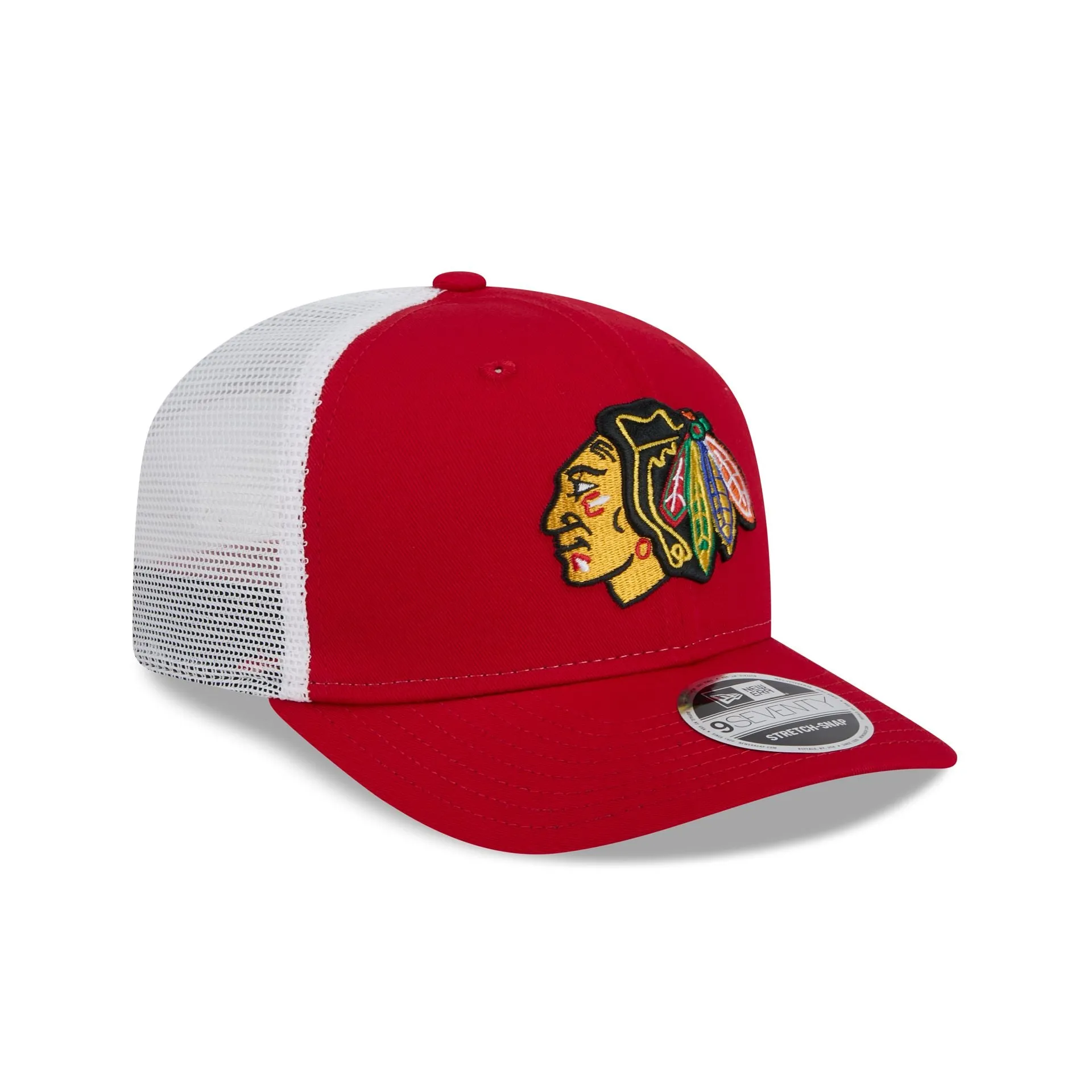 Chicago Blackhawks Red Team 9SEVENTY Trucker Hat sold by New Era product image thumbnail 3