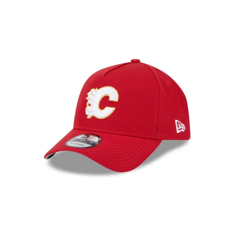 Calgary Flames Team 9FORTY A-Frame Snapback Hat sold by New Era