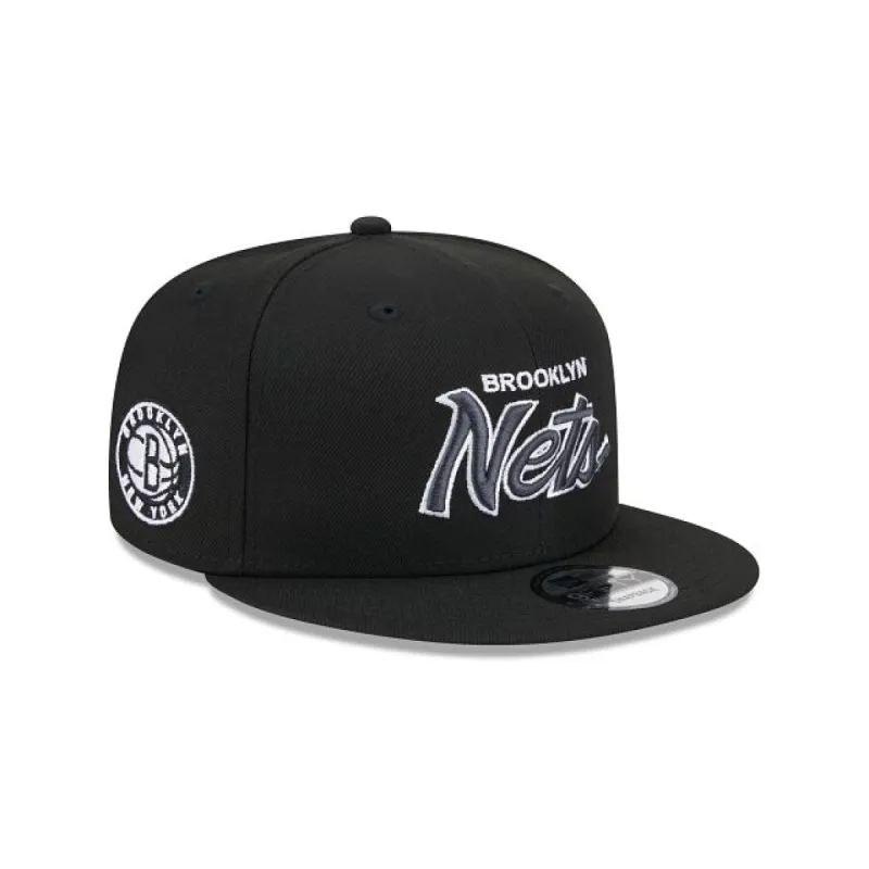 Brooklyn Nets Script 9FIFTY Snapback Hat sold by New Era