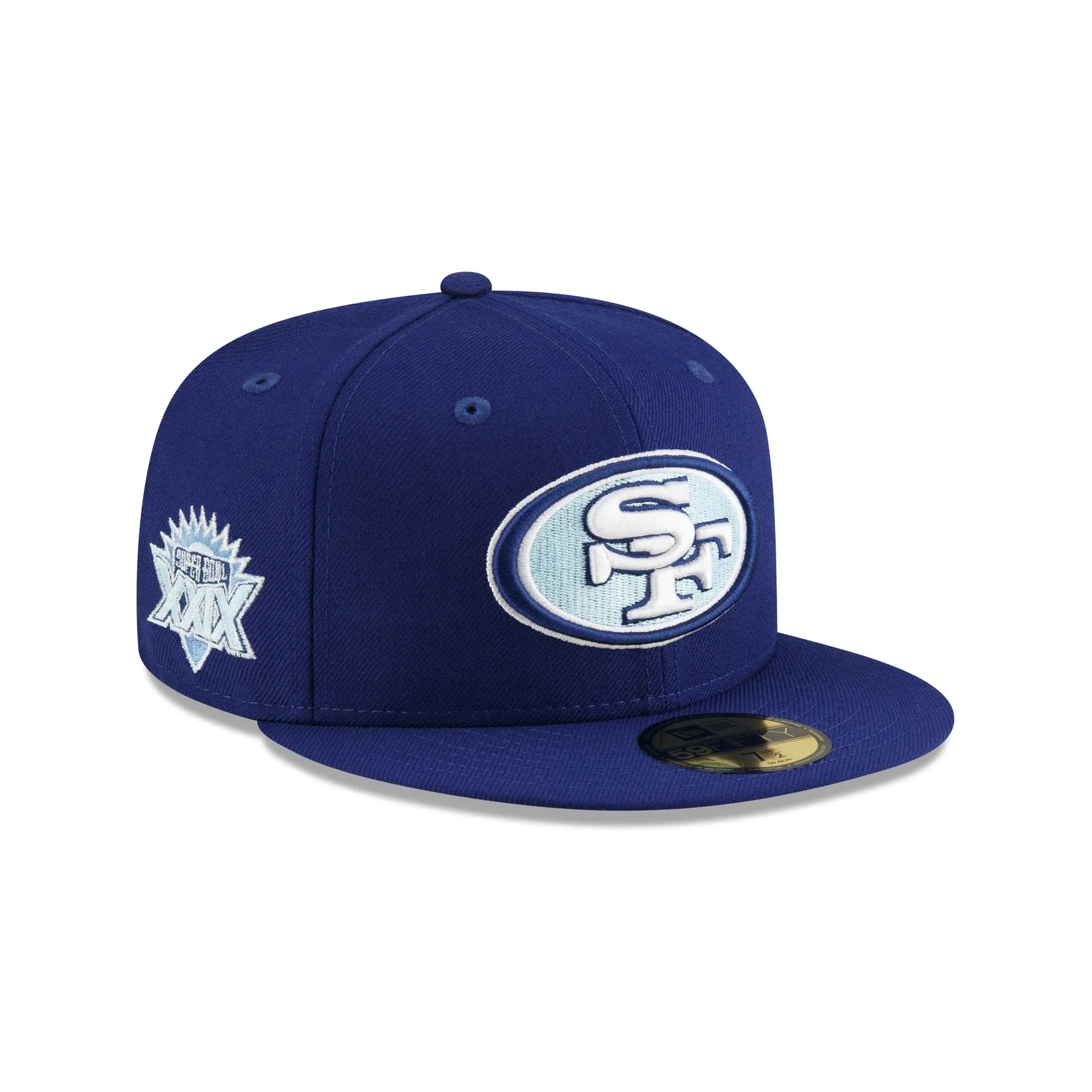 Just Caps Dark Royal San Francisco 49ers 59FIFTY Fitted Hat sold by New Era