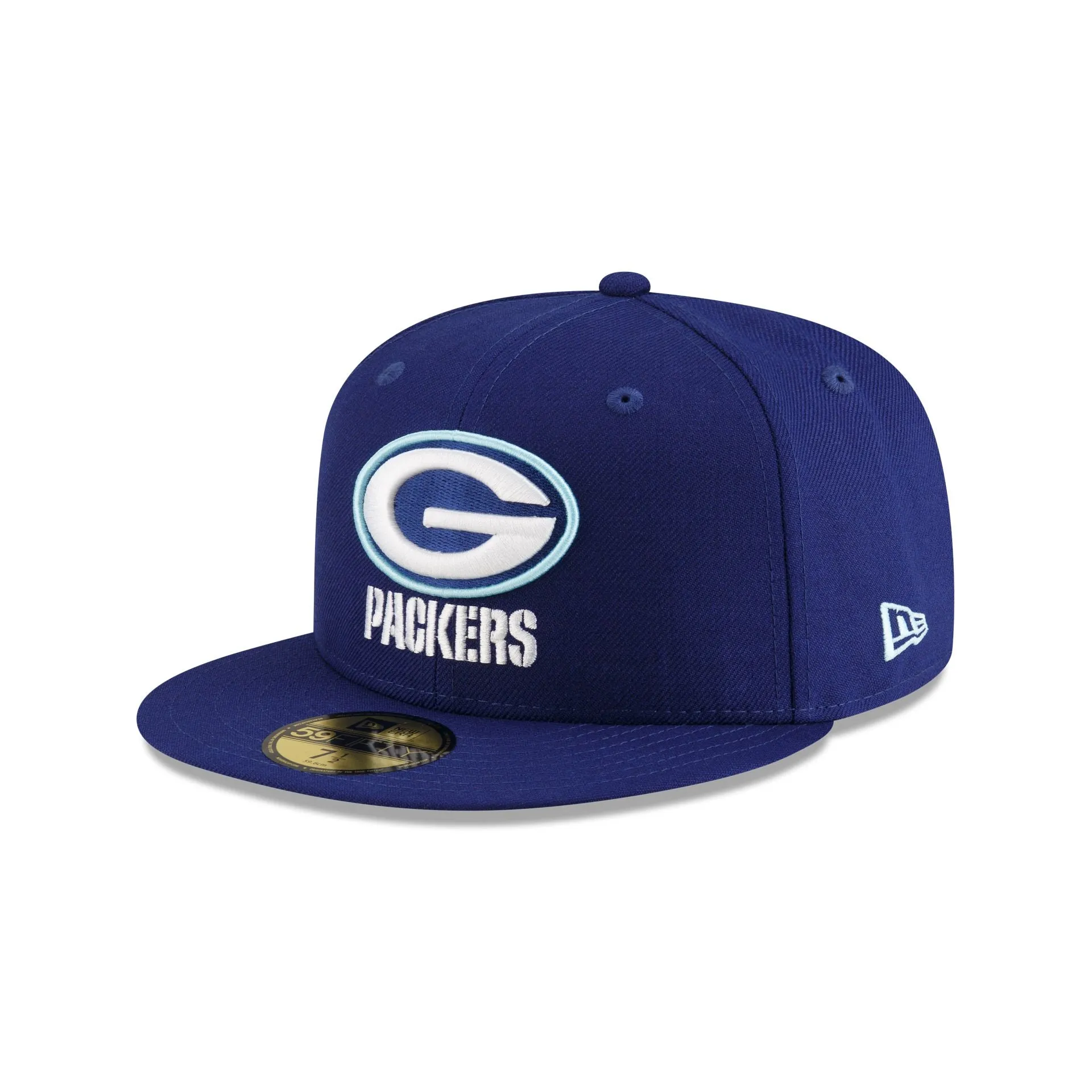 Just Caps Dark Royal Green Bay Packers 59FIFTY Fitted Hat sold by New Era product image thumbnail 3