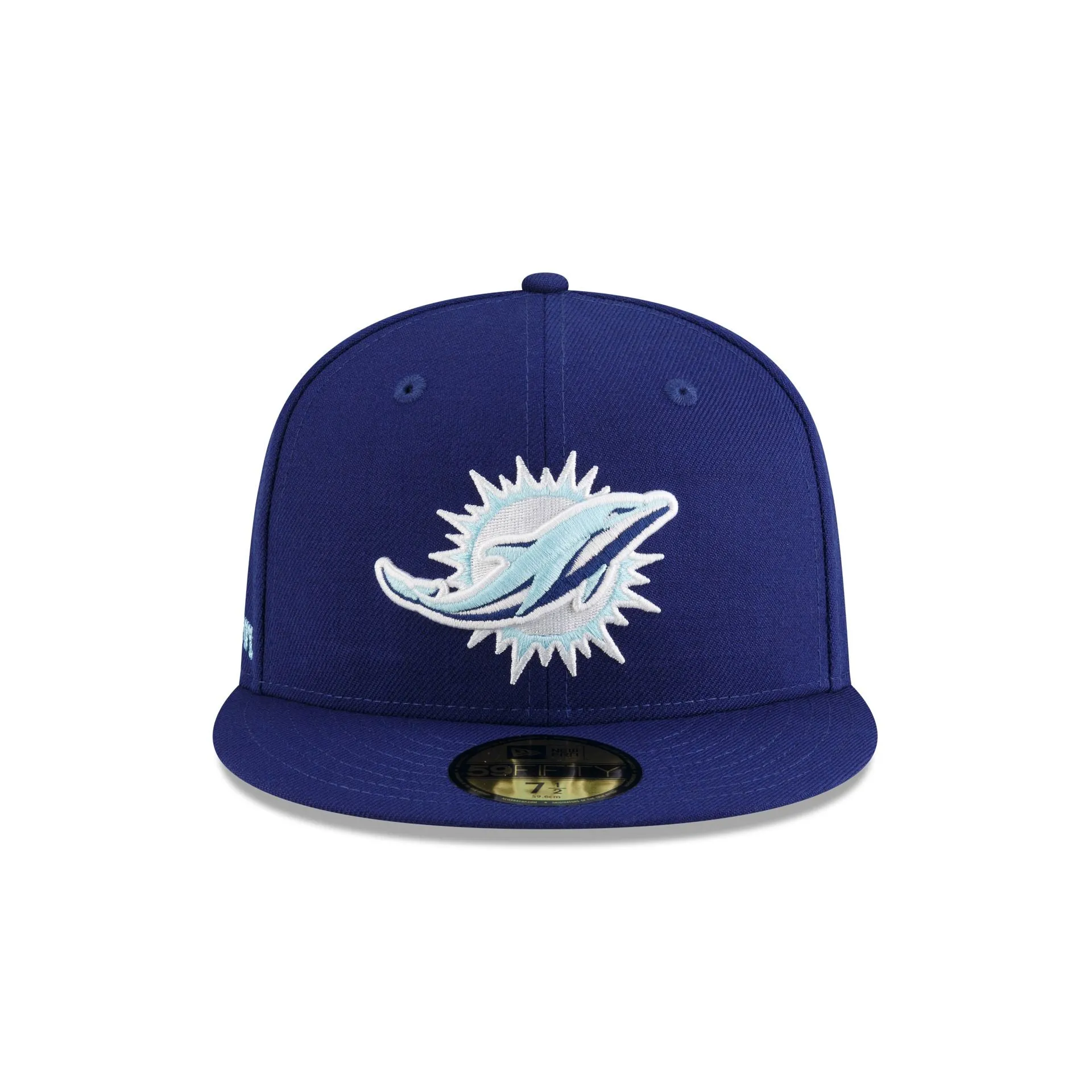 Just Caps Dark Royal Miami Dolphins 59FIFTY Fitted Hat sold by New Era product image thumbnail 2