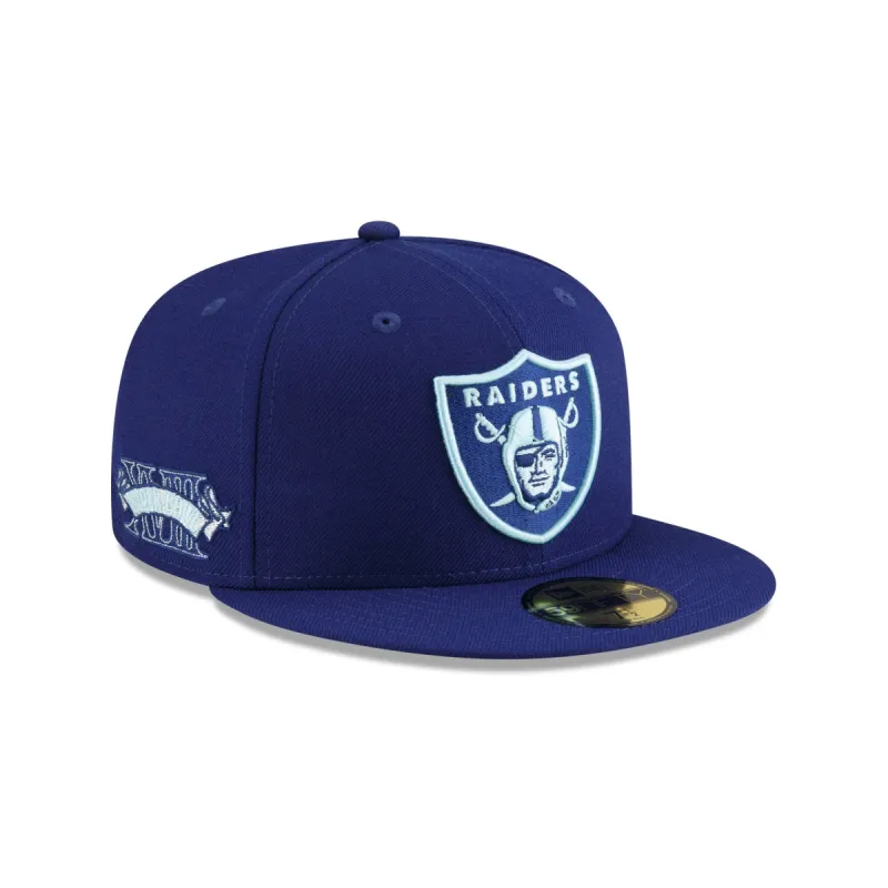Just Caps Dark Royal Las Vegas Raiders 59FIFTY Fitted Hat sold by New Era