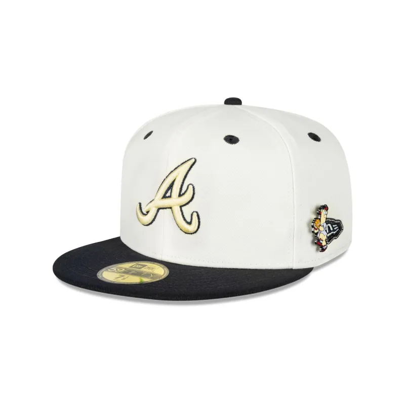 Atlanta Braves Mascot Pin 59FIFTY Fitted Hat sold by New Era