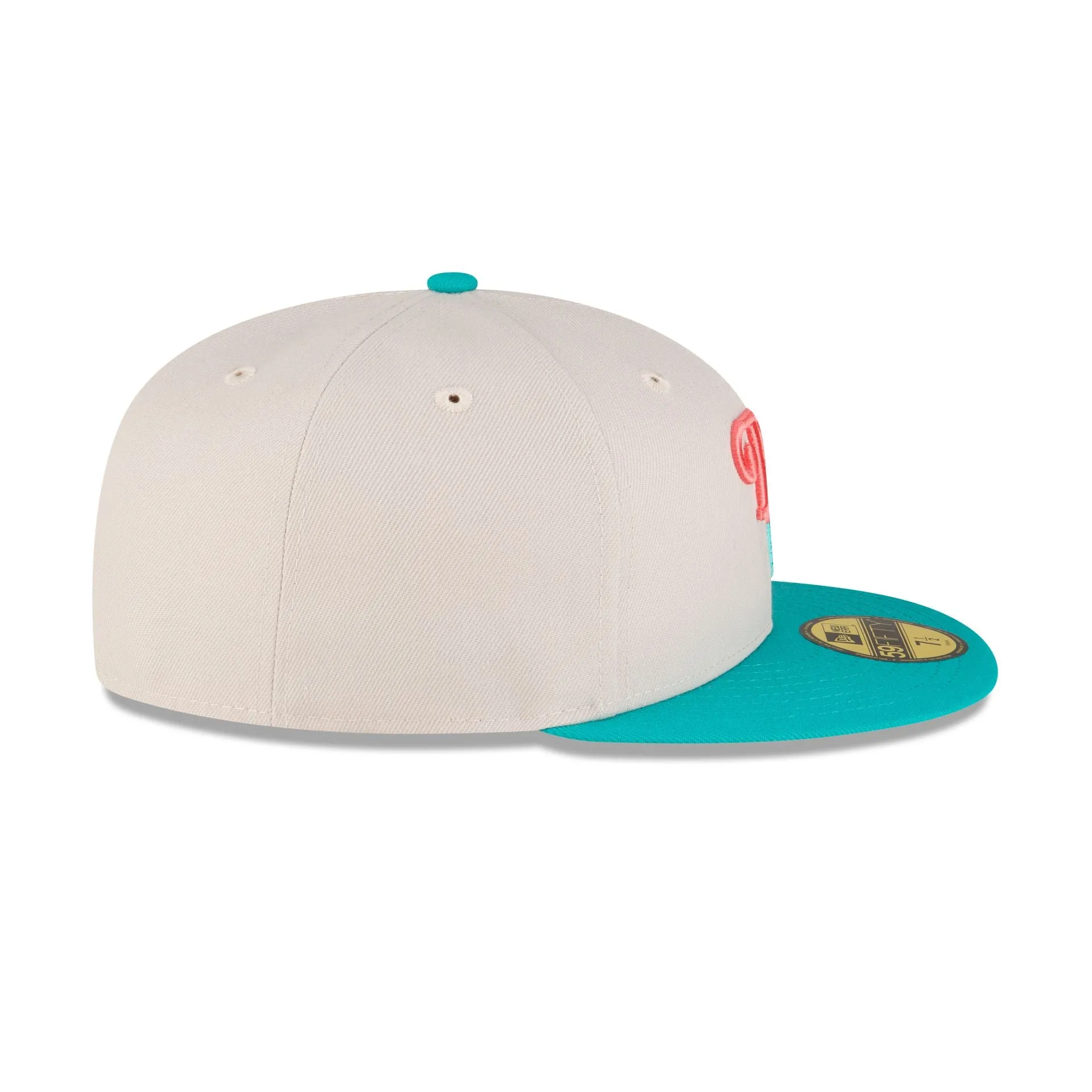 Dominican Republic Teal Script 59FIFTY Fitted Hat sold by New Era product image thumbnail 5