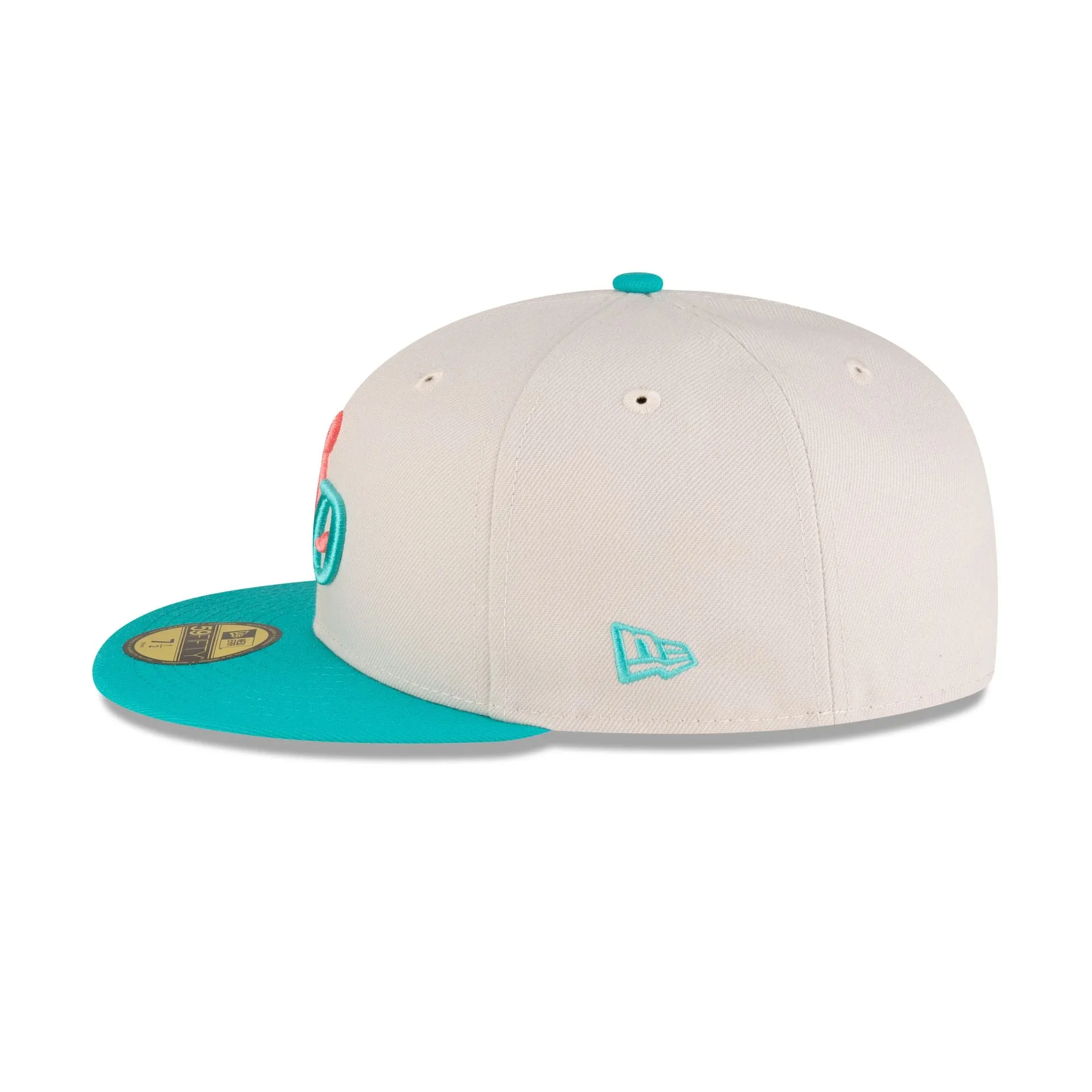 Dominican Republic Teal Script 59FIFTY Fitted Hat sold by New Era product image thumbnail 4