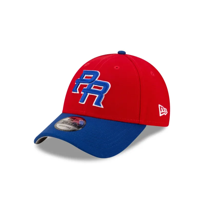 Puerto Rico Red Alt 9FORTY Snapback Hat made by New Era