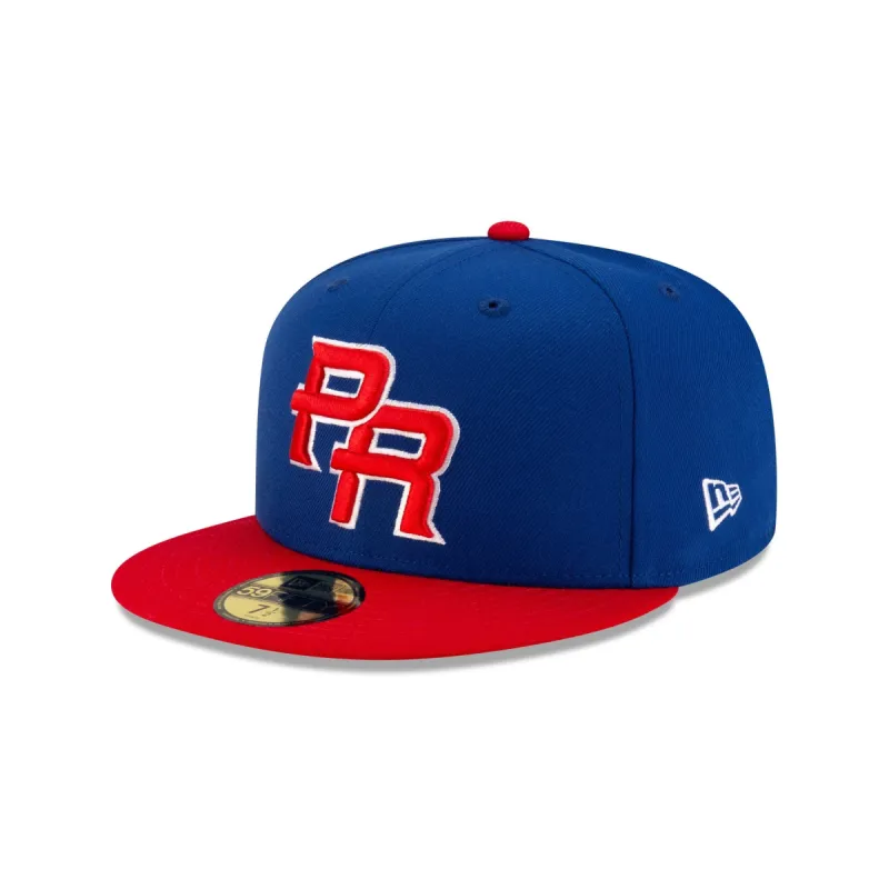 Puerto Rico Royal Blue Alt 59FIFTY Fitted Hat sold by New Era