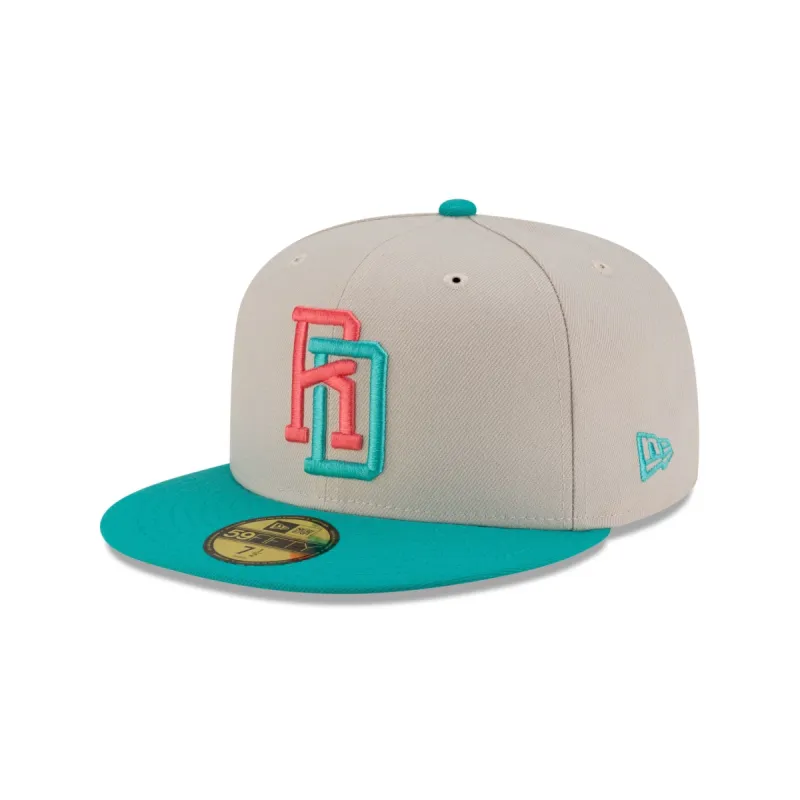 Dominican Republic Teal Alt 59FIFTY Fitted Hat sold by New Era