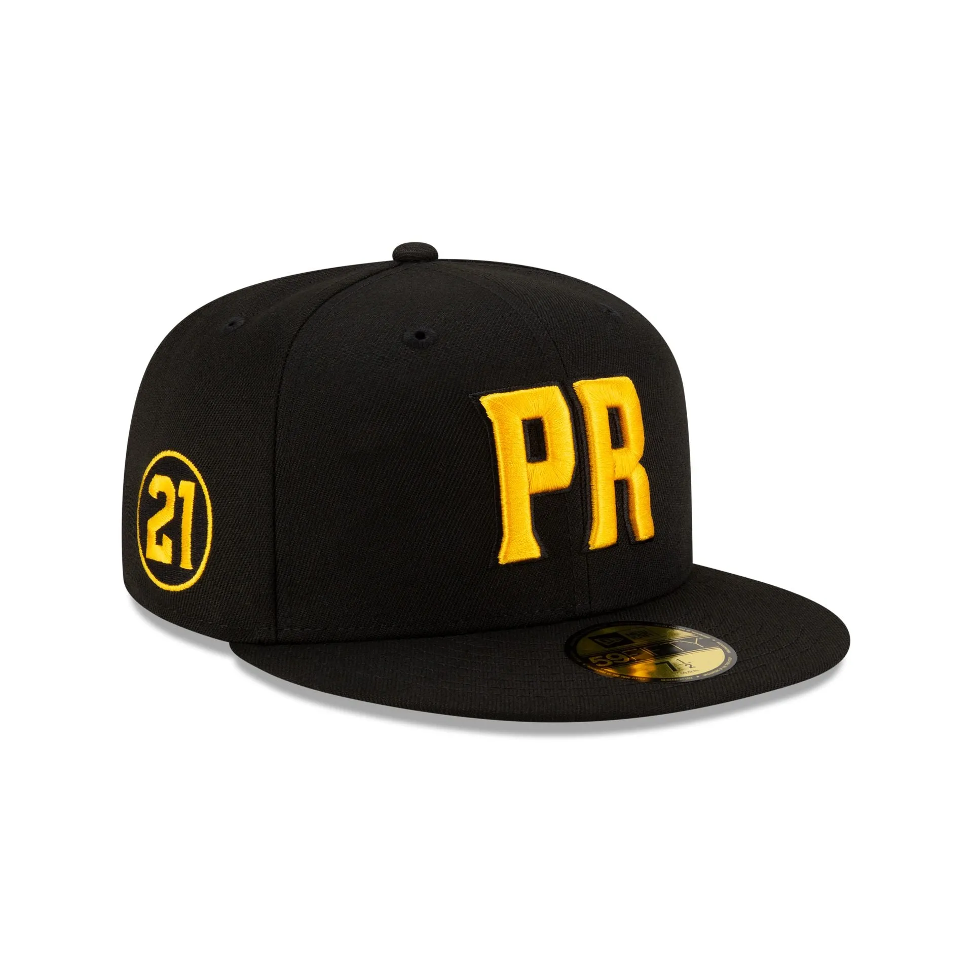 Puerto Rico Black Alt 59FIFTY Fitted Hat sold by New Era
