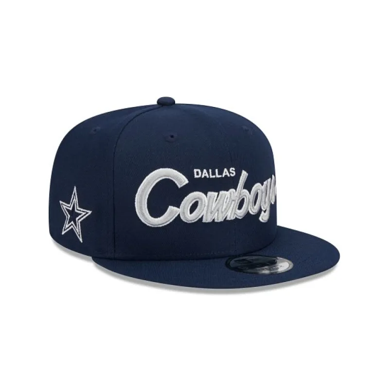Dallas Cowboys Script 9FIFTY Snapback Hat sold by New Era