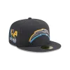 Los Angeles Chargers 2024 Draft Gray 59FIFTY Fitted Hat sold by New Era