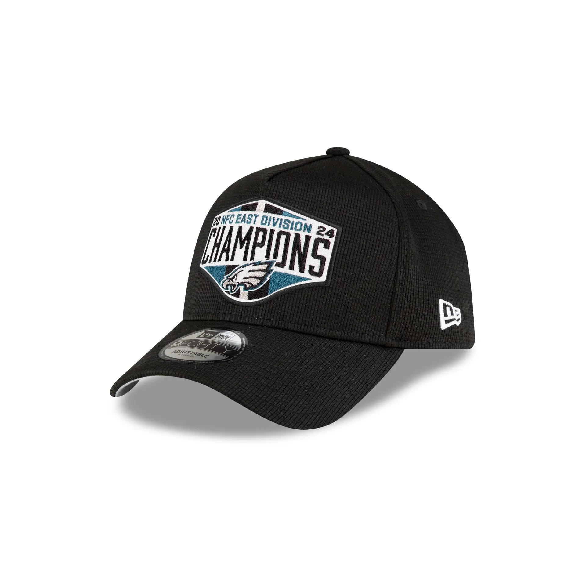Philadelphia Eagles 2024 Division Champion Locker Room 9FORTY A-Frame Snapback Hat sold by New Era