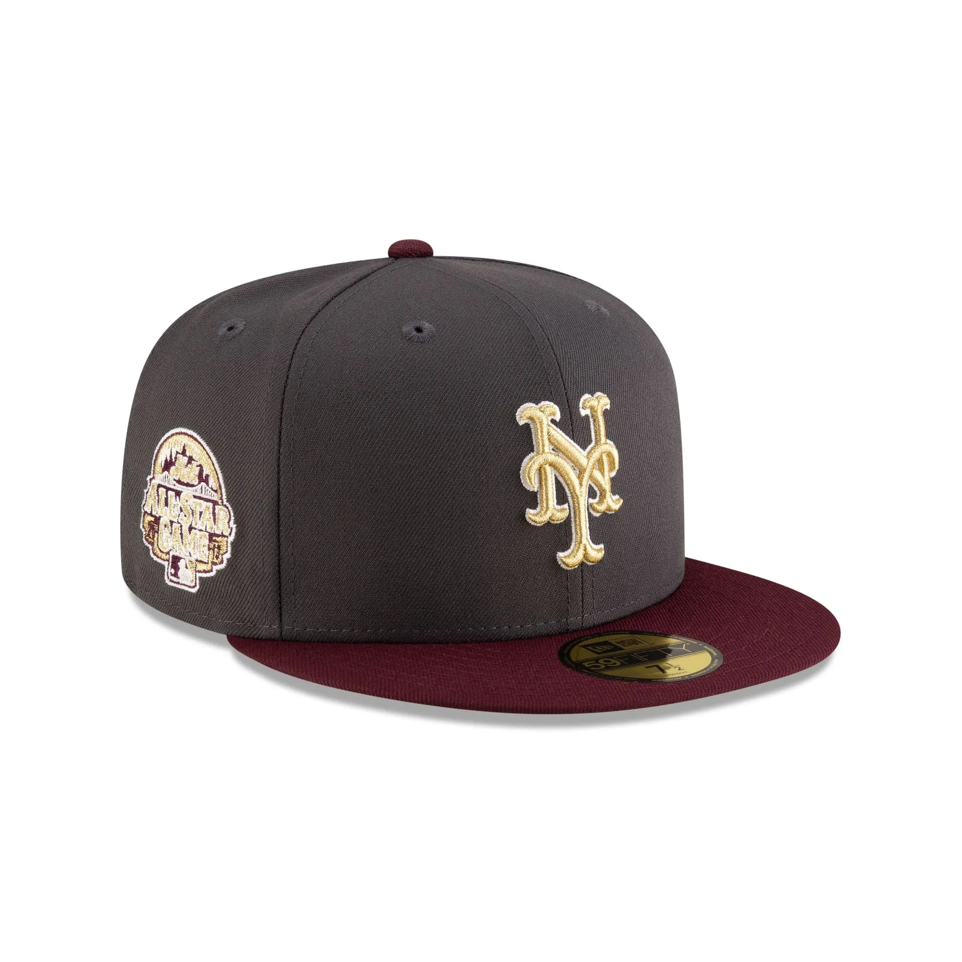 Just Caps Graphite Maroon New York Mets 59FIFTY Fitted Hat sold by New Era