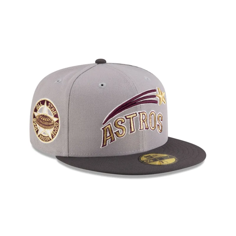 Just Caps Graphite Maroon Houston Astros 59FIFTY Fitted Hat sold by New Era