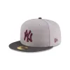 Just Caps Graphite Maroon New York Yankees 59FIFTY Fitted Hat sold by New Era