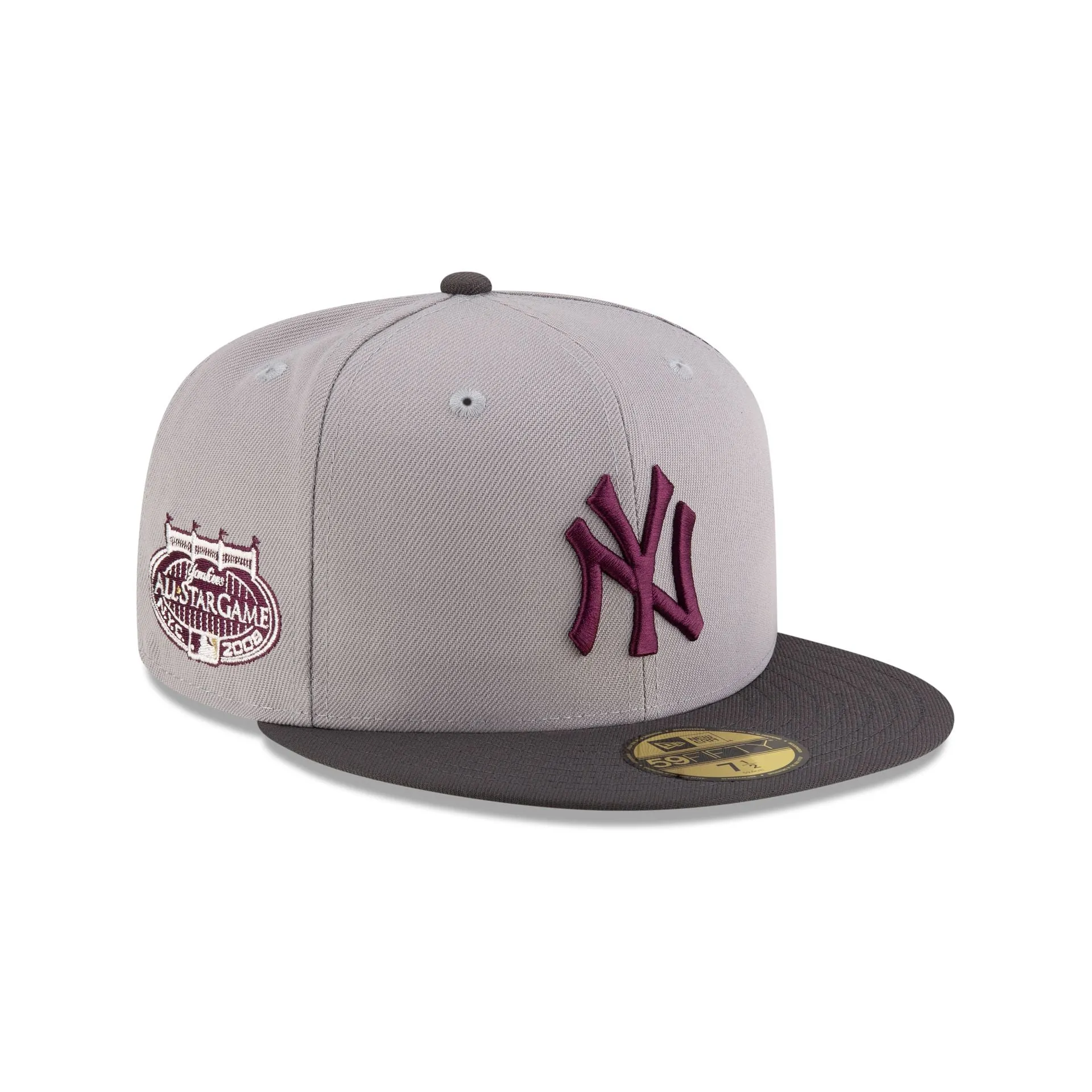 Just Caps Graphite Maroon New York Yankees 59FIFTY Fitted Hat sold by New Era