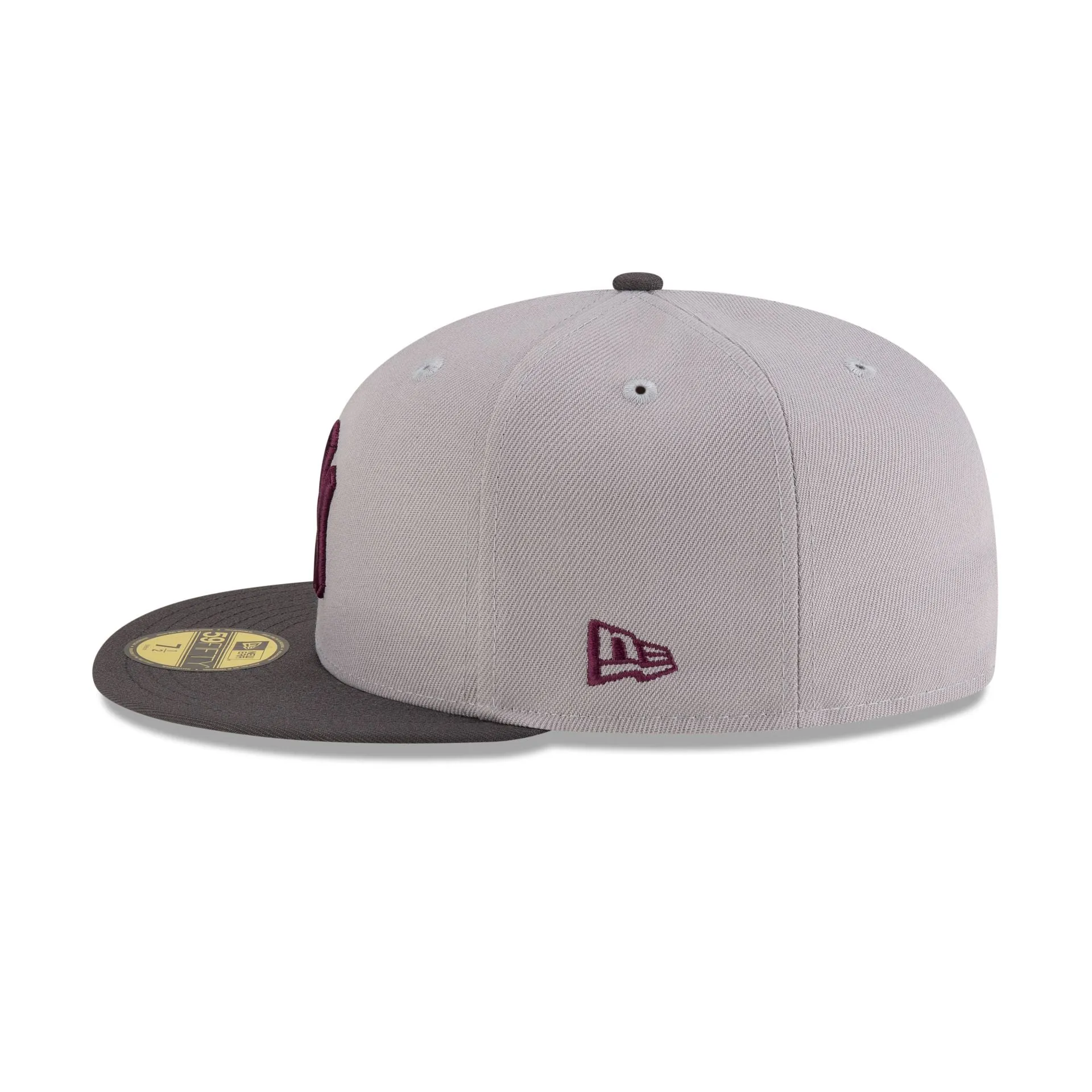 Just Caps Graphite Maroon New York Yankees 59FIFTY Fitted Hat sold by New Era product image thumbnail 5