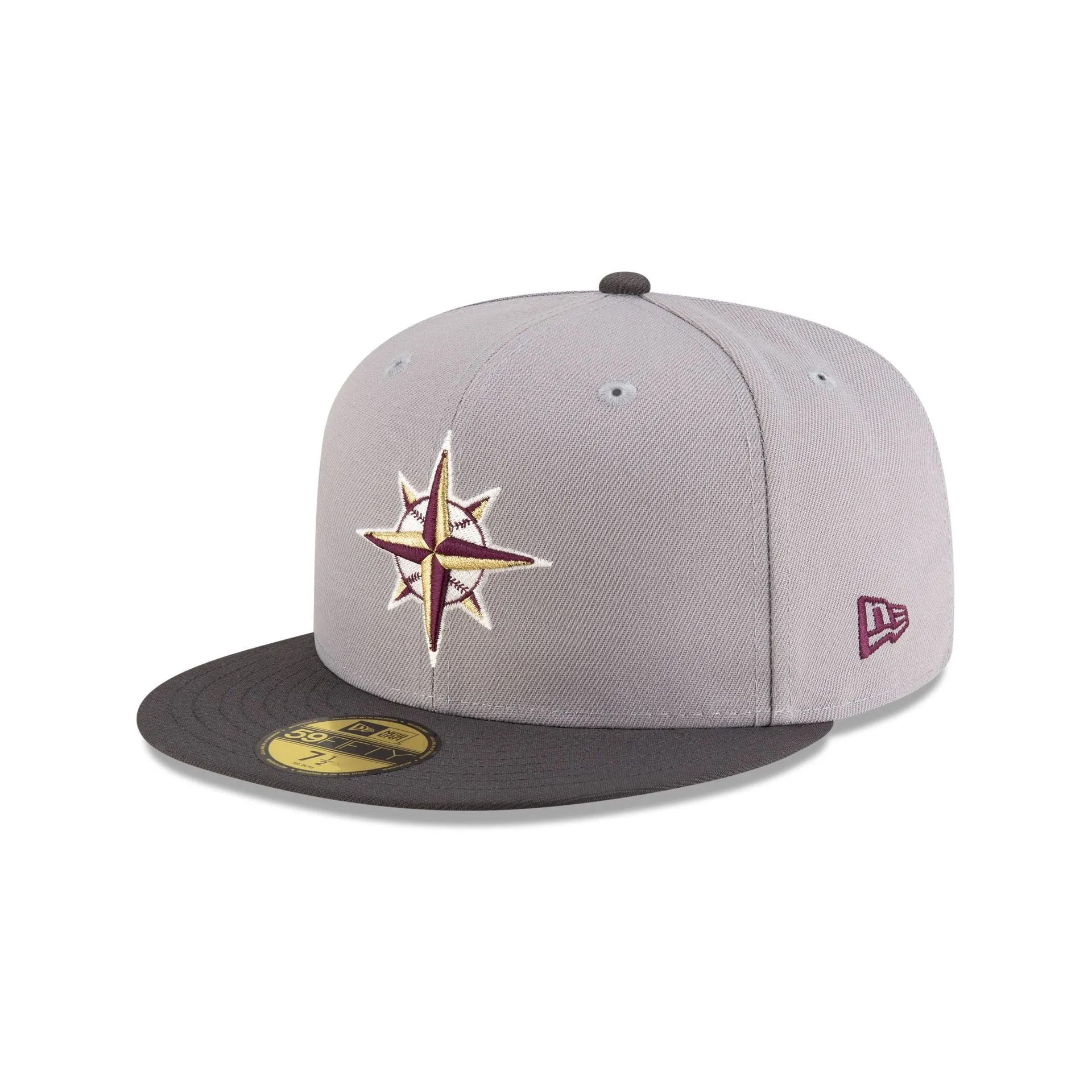 Just Caps Graphite Maroon Seattle Mariners 59FIFTY Fitted Hat sold by New Era product image thumbnail 3