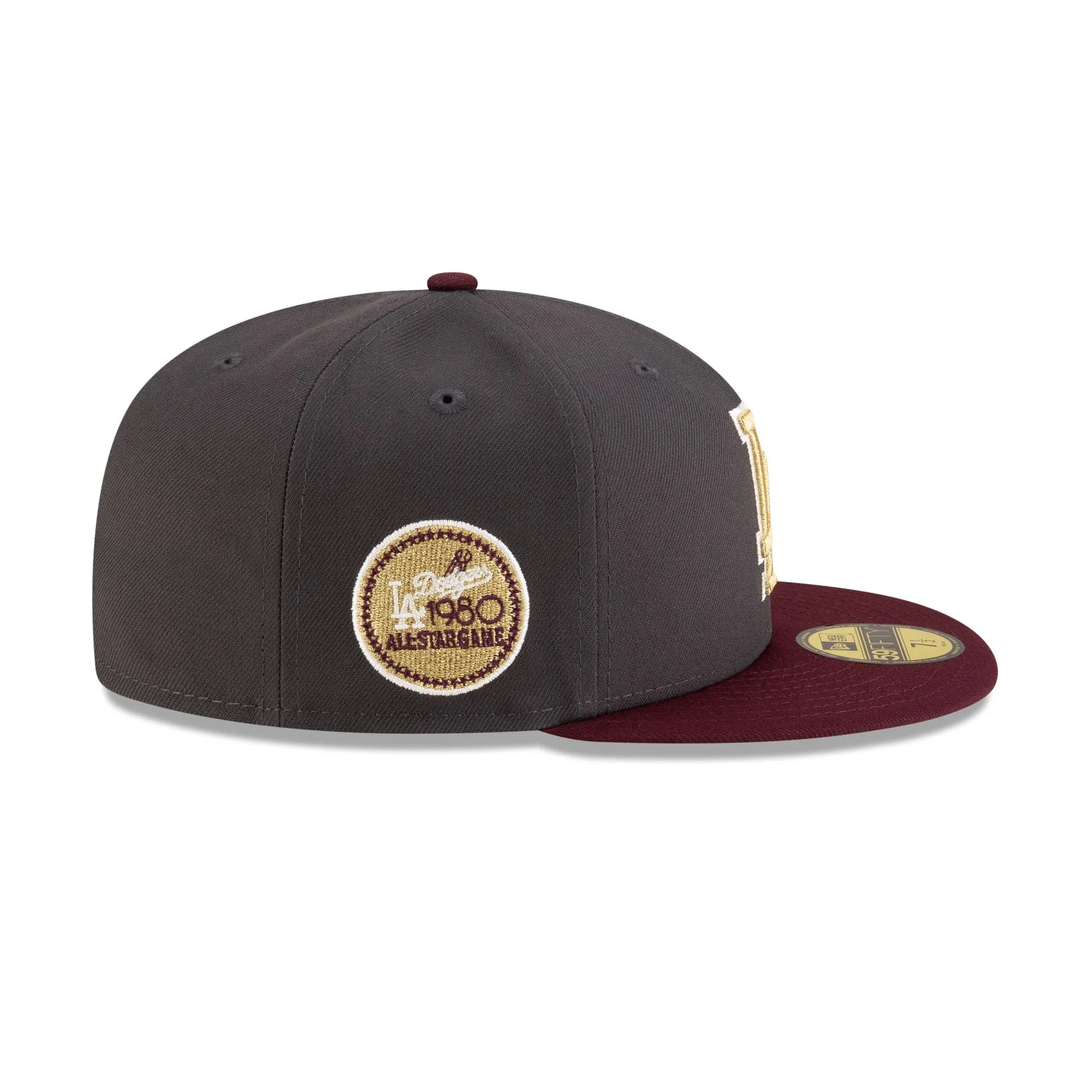 Just Caps Graphite Maroon Los Angeles Dodgers 59FIFTY Fitted Hat sold by New Era product image thumbnail 4