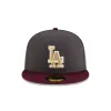 Just Caps Graphite Maroon Los Angeles Dodgers 59FIFTY Fitted Hat sold by New Era