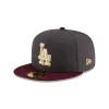 Just Caps Graphite Maroon Los Angeles Dodgers 59FIFTY Fitted Hat sold by New Era