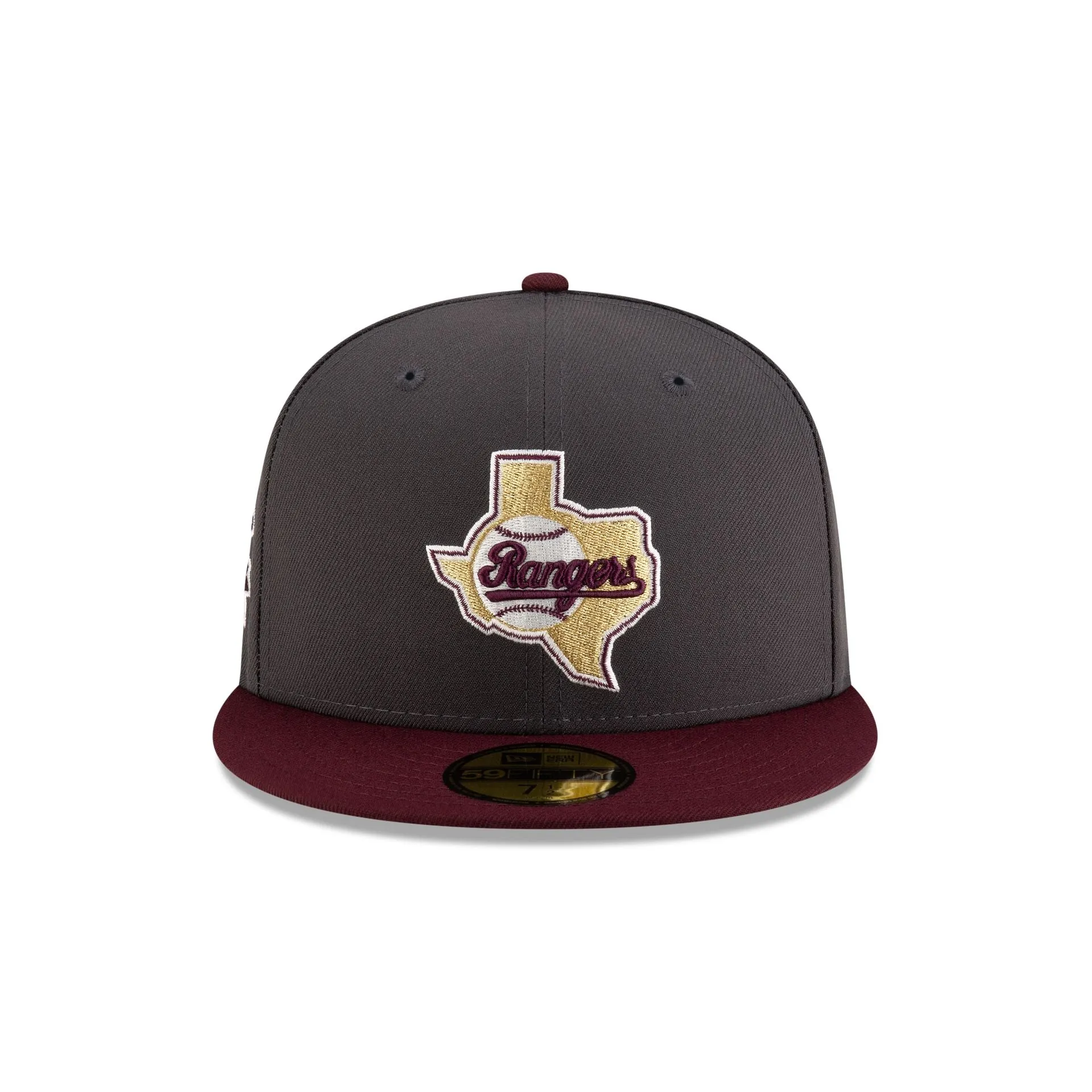 Just Caps Graphite Maroon Texas Rangers 59FIFTY Fitted Hat sold by New Era product image thumbnail 2