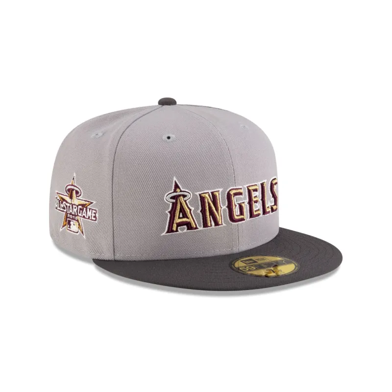 Just Caps Graphite Maroon Los Angeles Angels 59FIFTY Fitted Hat sold by New Era