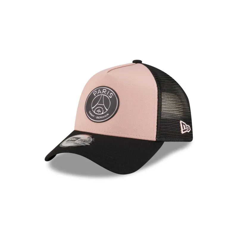 Paris Saint-Germain Rose 9FORTY A-Frame Trucker Hat sold by New Era