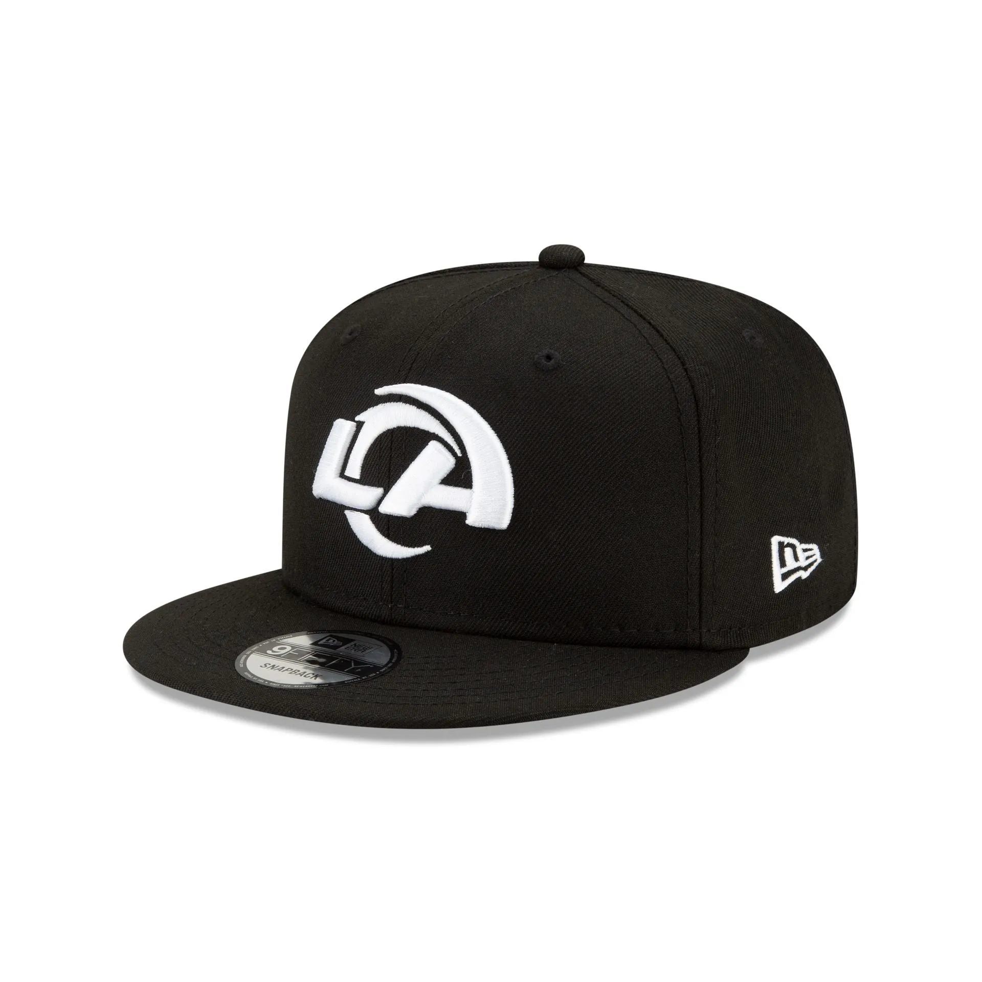 Los Angeles Rams Basic Black & White 9FIFTY Snapback sold by New Era